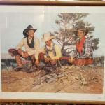 Gordon Snidow signed print from his Coors Collection Cowboys take a Break