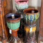 Majolica Planters & Stands