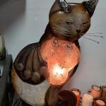 Capiz Shell Cat Lamp